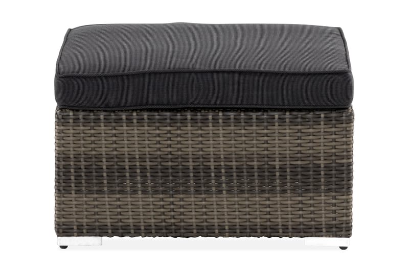 WISCONSIN Divan/Bord Konstrotting/Grå/Brun - Loungemöbler - Sidobord utomhus - Soffbord utomhus & loungebord
