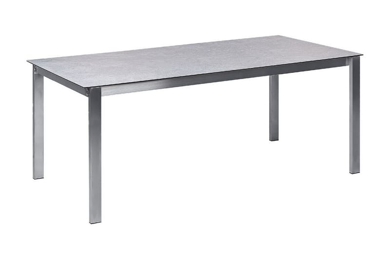 ZERVO Matbord Utomhus 180x90 cm Grå/Silver - Utemöbler - Trädgårdsbord & Utebord - Matbord ute