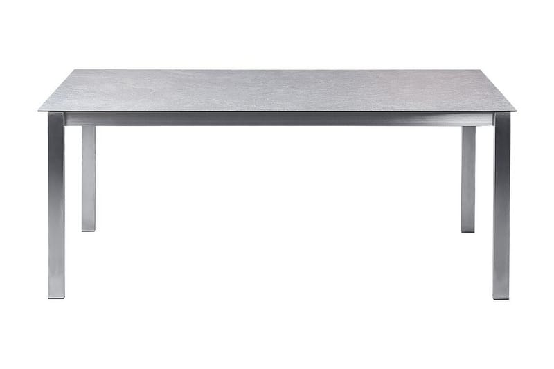 ZERVO Matbord Utomhus 180x90 cm Grå/Silver - Utemöbler - Trädgårdsbord & Utebord - Matbord ute
