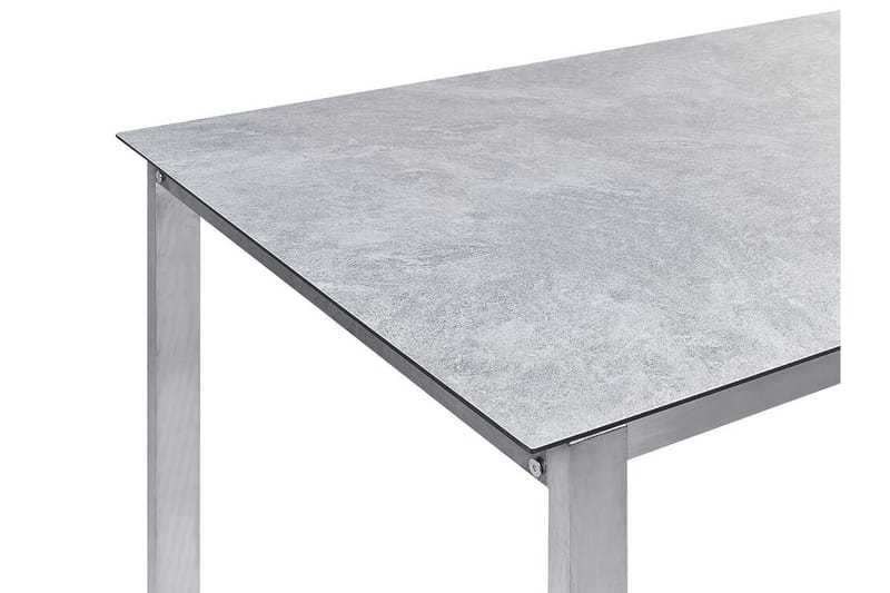 ZERVO Matbord Utomhus 180x90 cm Grå/Silver - Utemöbler - Trädgårdsbord & Utebord - Matbord ute