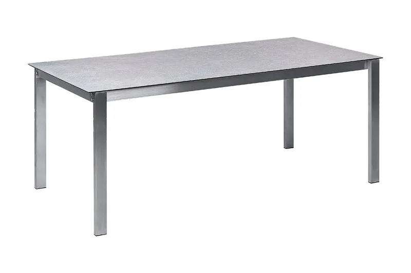 Zervo Matbord Utomhus 180x90 cm - Grå/Silver - Utemöbler - Trädgårdsbord & Utebord - Matbord ute