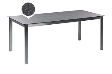 Zervo Matbord Utomhus 180x90 cm - Svart/Silver - Utemöbler - Trädgårdsbord & Utebord - Matbord ute