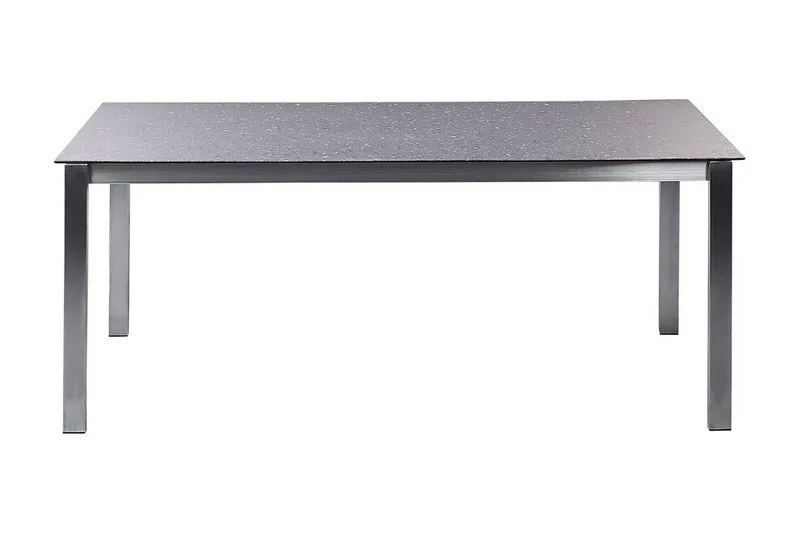 Zervo Matbord Utomhus 180x90 cm - Svart/Silver - Utemöbler - Trädgårdsbord & Utebord - Matbord ute