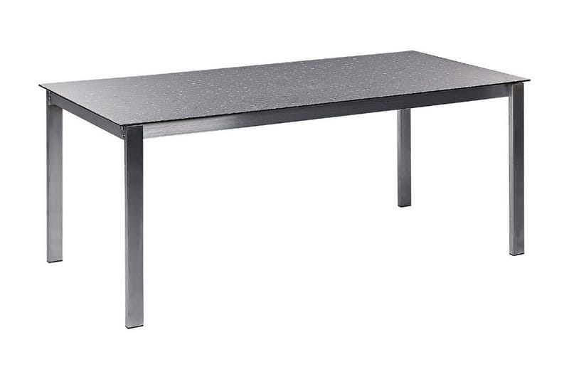 Zervo Matbord Utomhus 180x90 cm, Svart/Silver
