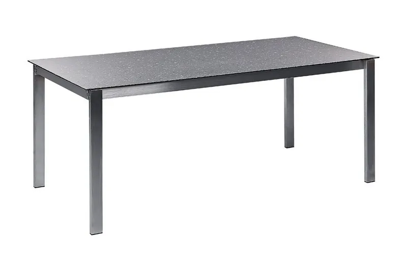 Zervo Matbord Utomhus 180x90 cm, Svart/Silver
