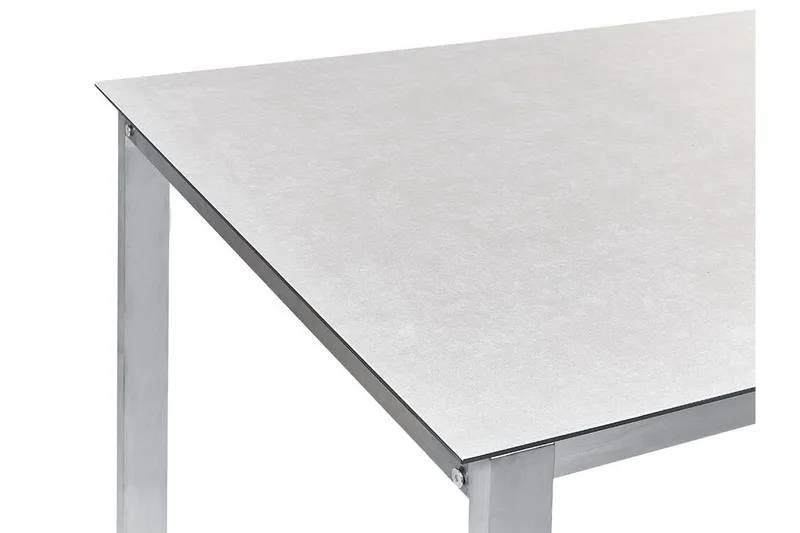 Zervo Matbord Utomhus 180x90 cm - Vit/Silver - Utemöbler - Trädgårdsbord & Utebord - Matbord ute