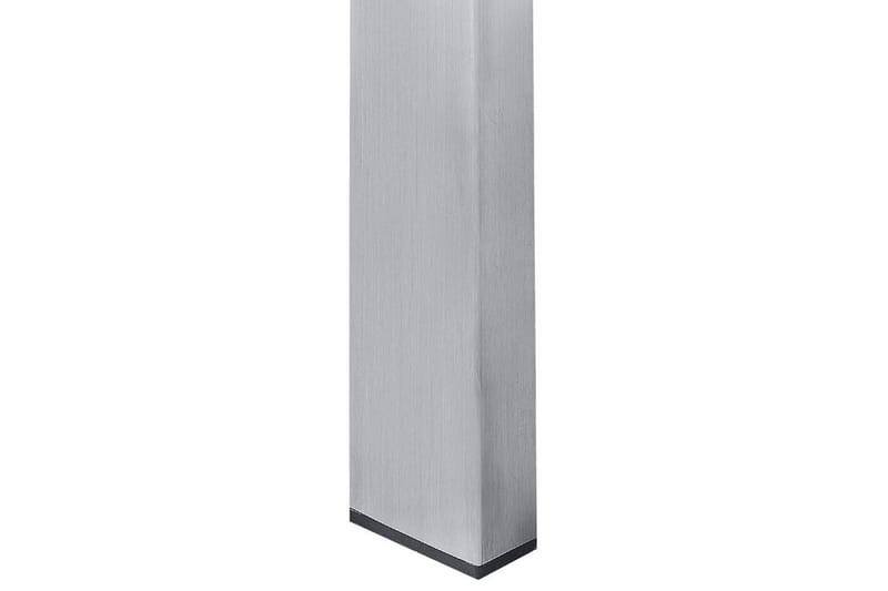 ZERVO Matbord Utomhus 180x90 cm Vit/Silver - Utemöbler - Trädgårdsbord & Utebord - Matbord ute