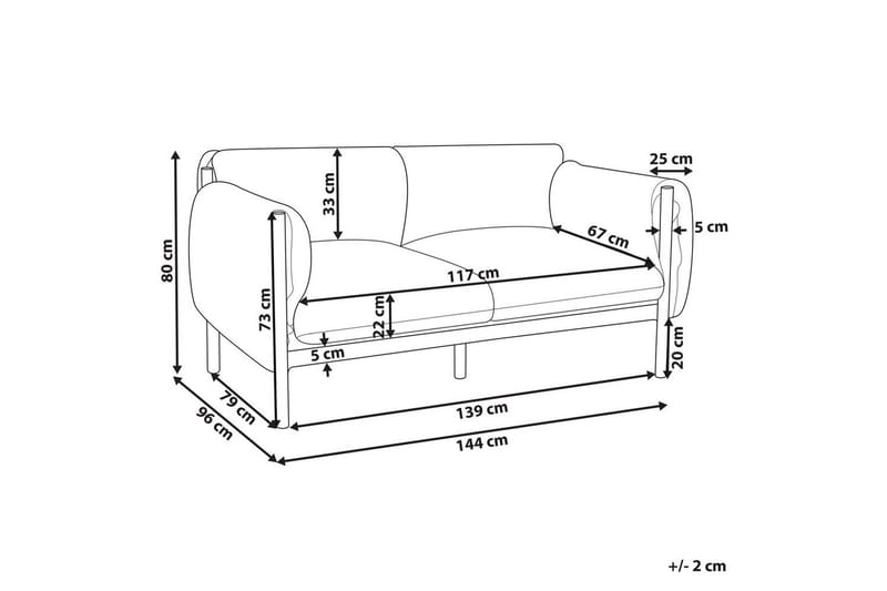 2-sitssoffa Esperia - Utemöbler - Utesoffor & bänkar - Trädgårdssoffa