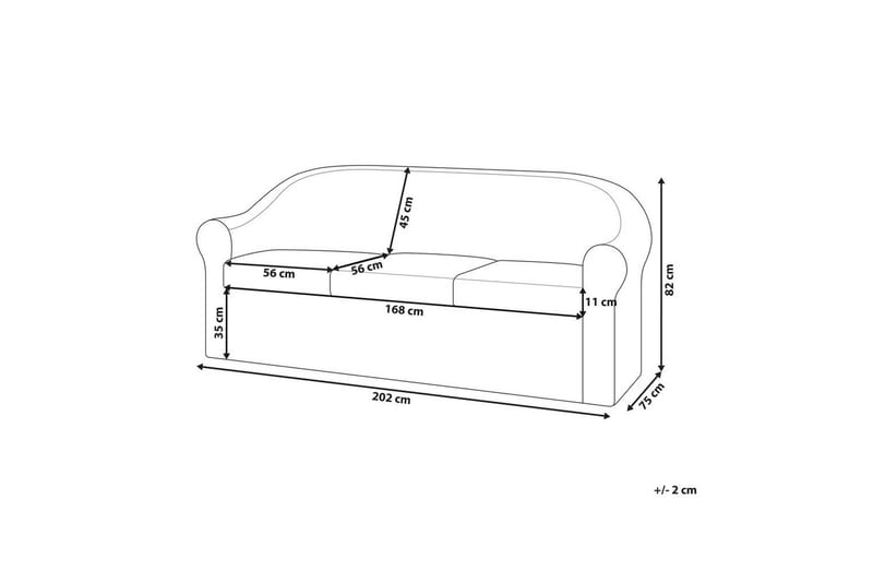 3-sitssoffa Livadeia - Utemöbler - Utesoffor & bänkar - Loungesoffa