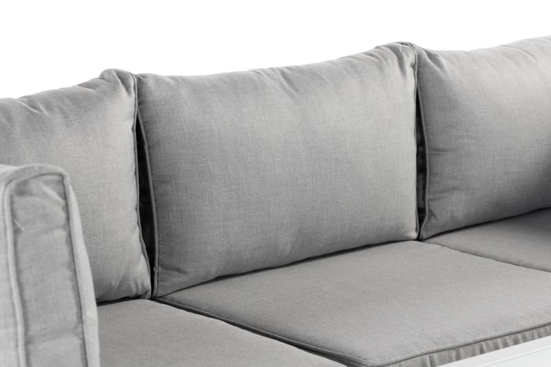 Ariany Hörnsoffa - Vit / Grå dynor - Utemöbler - Utesoffor & bänkar - Loungesoffa