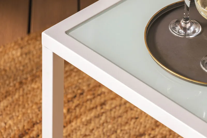 Ariany Hörnsoffa - Vit / Grå dynor - Utemöbler - Utesoffor & bänkar - Loungesoffa