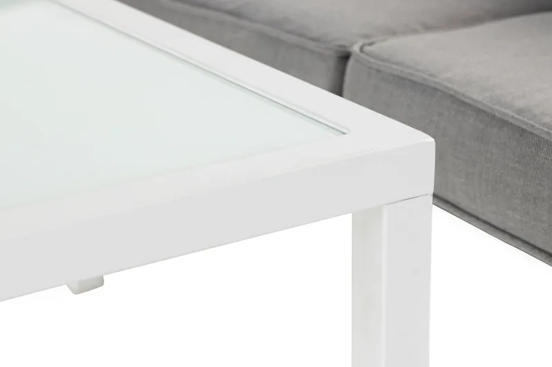 Ariany Hörnsoffa - Vit / Grå dynor - Utemöbler - Utesoffor & bänkar - Loungesoffa