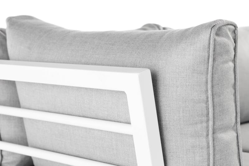 Ariany Hörnsoffa - Vit / Grå dynor - Utemöbler - Utesoffor & bänkar - Loungesoffa