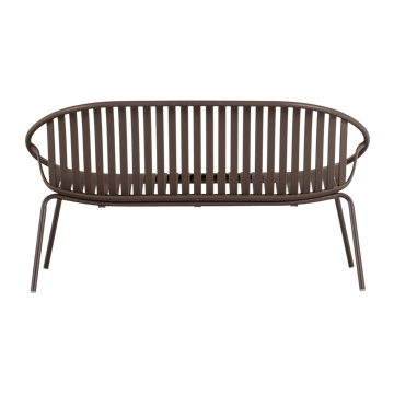 Bänk Bruce 134 cm Utomhus - Lila/Brun - Utemöbler - Utesoffor & bänkar - Trädgårdssoffa