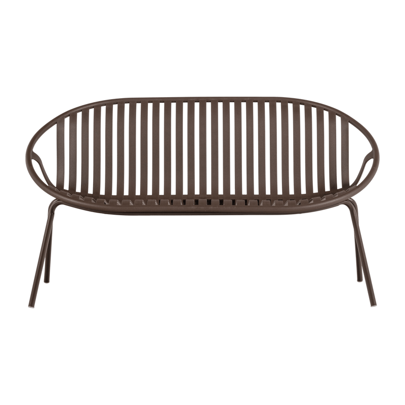 Bänk Bruce 134 cm Utomhus - Lila/Brun - Utemöbler - Utesoffor & bänkar - Trädgårdssoffa