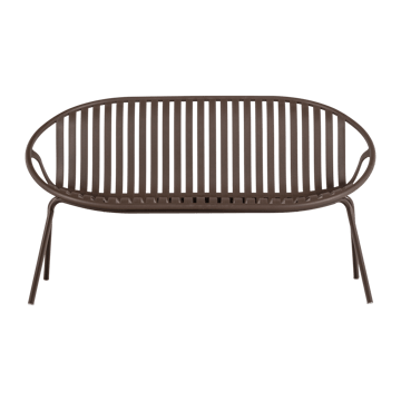 Bänk Bruce 134 cm Utomhus - Lila/Brun - Utemöbler - Utesoffor & bänkar - Trädgårdssoffa
