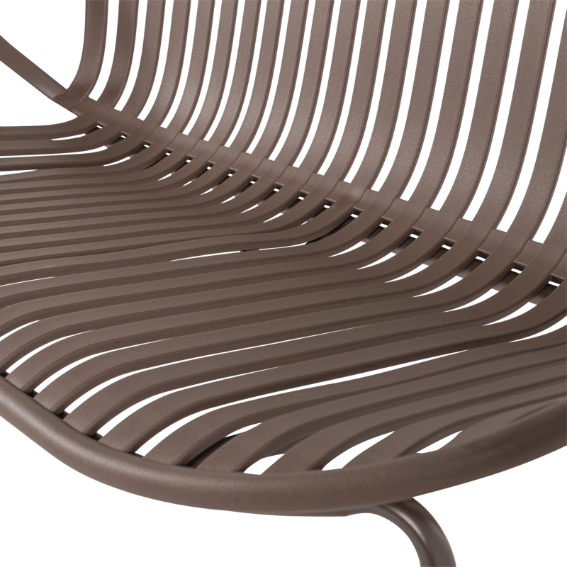 Bänk Bruce 134 cm Utomhus - Lila/Brun - Utemöbler - Utesoffor & bänkar - Trädgårdssoffa