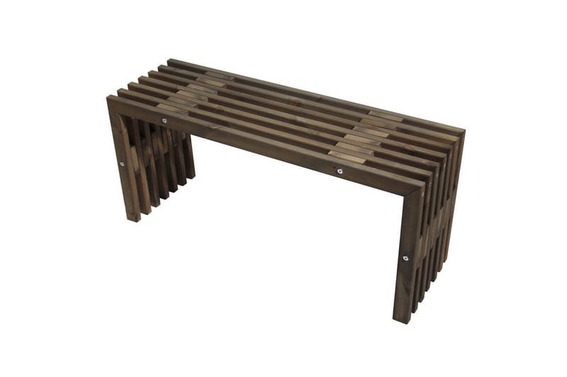 Bänk Utomhus EcoFurn 100 cm Furu grå oljad - Furu grå oljad - Utemöbler - Utesoffor & bänkar - Trädgårdsbänkar
