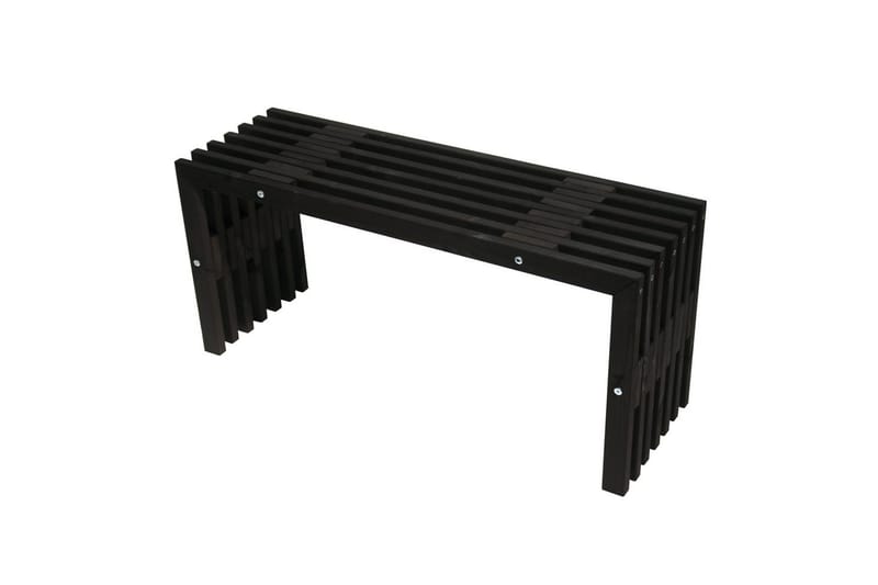 Bänk Utomhus EcoFurn 100 cm Furu svart oljad - Furu svart oljad - Utemöbler - Utesoffor & bänkar - Trädgårdsbänkar