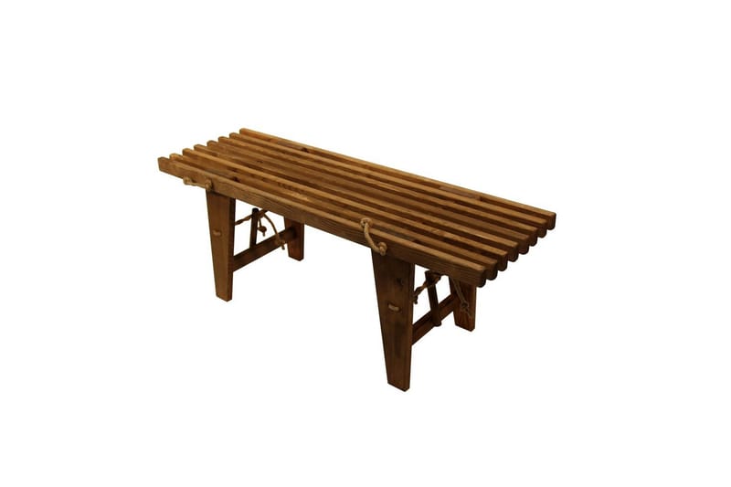 Bänk Utomhus EcoFurn Ecobench 120 cm Ask Brun Oljad - Ask Brun Oljad - Utemöbler - Utesoffor & bänkar - Trädgårdsbänkar