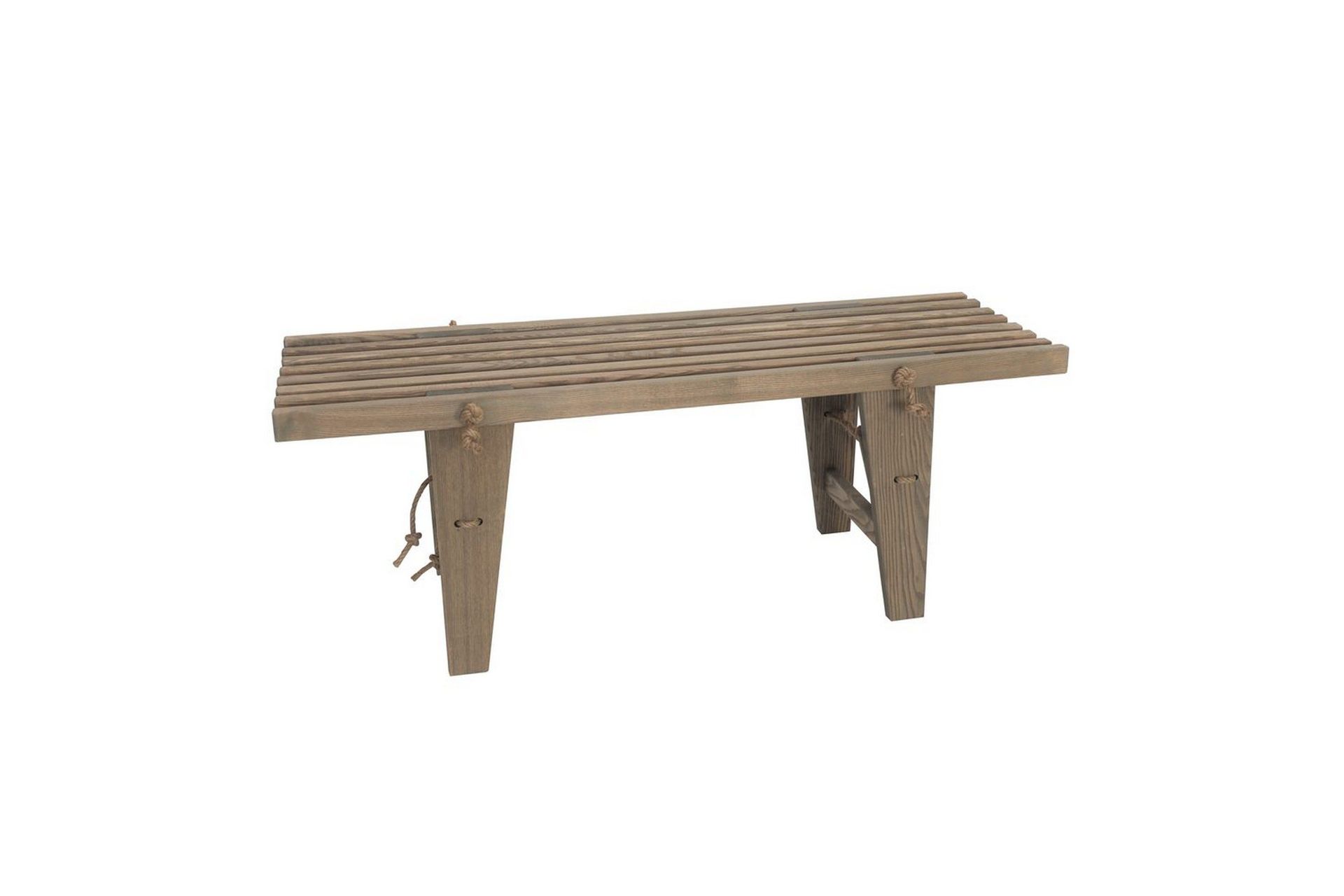 bänk utomhus ecofurn ecobench 120 cm ask grå oljad - ask grå oljad