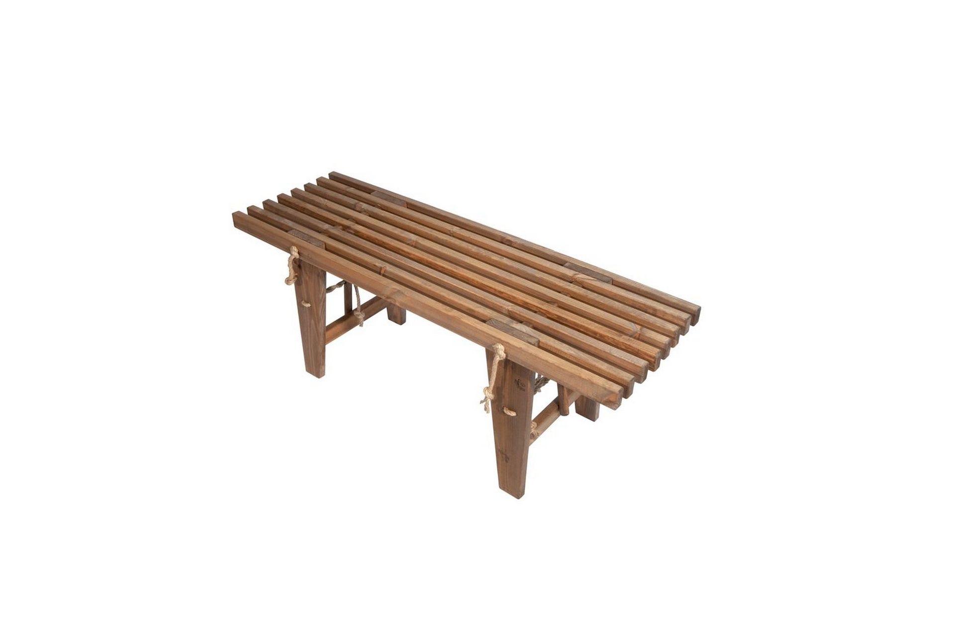 bänk utomhus ecofurn ecobench 120 cm furu brun oljad - furu brun oljad