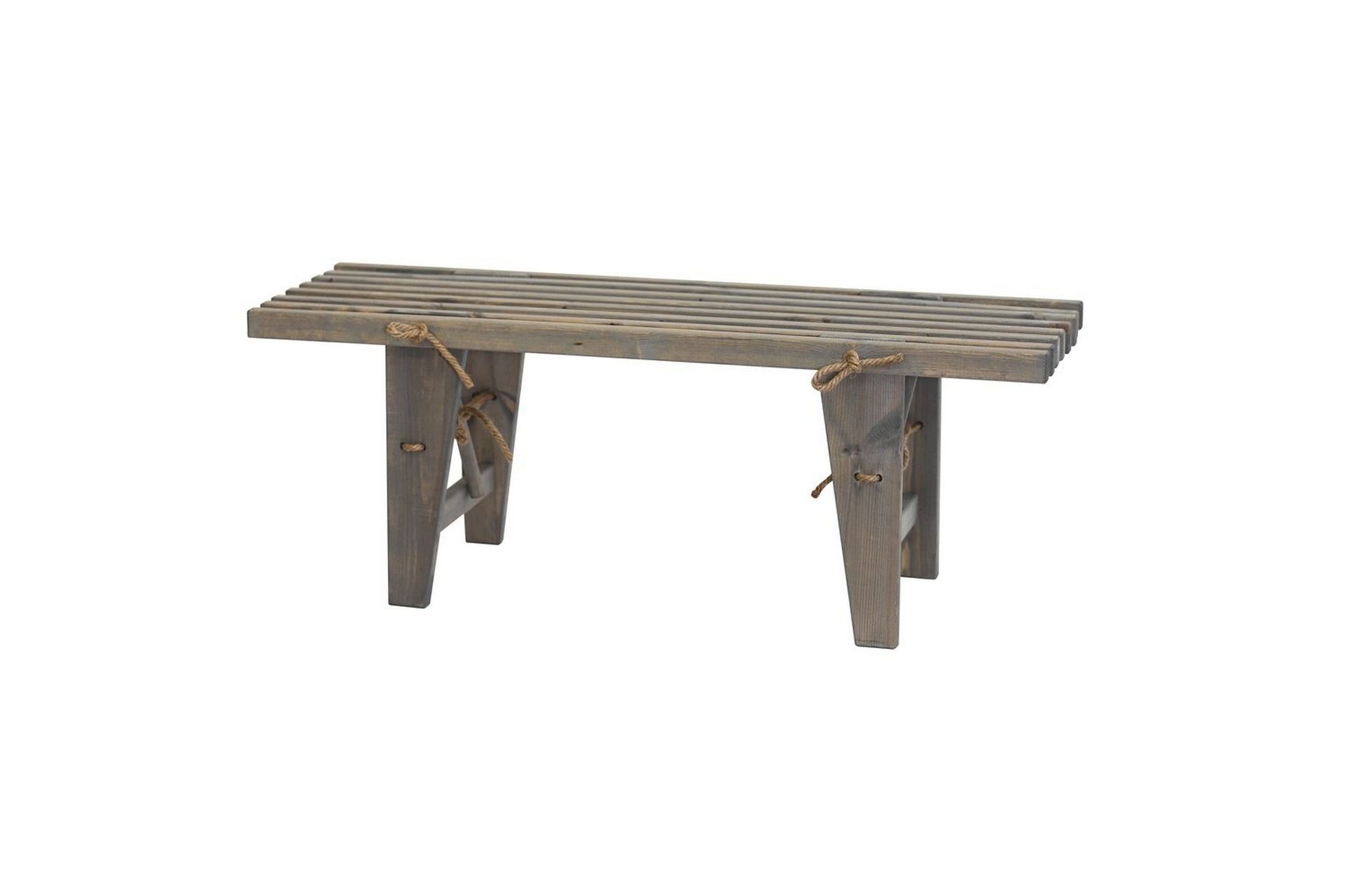 bänk utomhus ecofurn ecobench 120 cm furu grå oljad - furu grå oljad