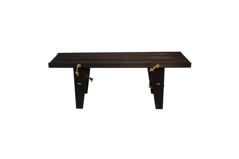 Bänk Utomhus EcoFurn Ecobench 120 cm Furu Svart Oljad - Furu Svart Oljad - Utemöbler - Utesoffor & bänkar - Trädgårdsbänkar