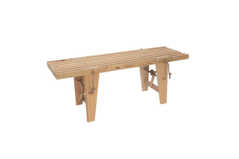 Bänk Utomhus EcoFurn Ecobench 120 cm Lärk - Lärk - Utemöbler - Utesoffor & bänkar - Trädgårdsbänkar