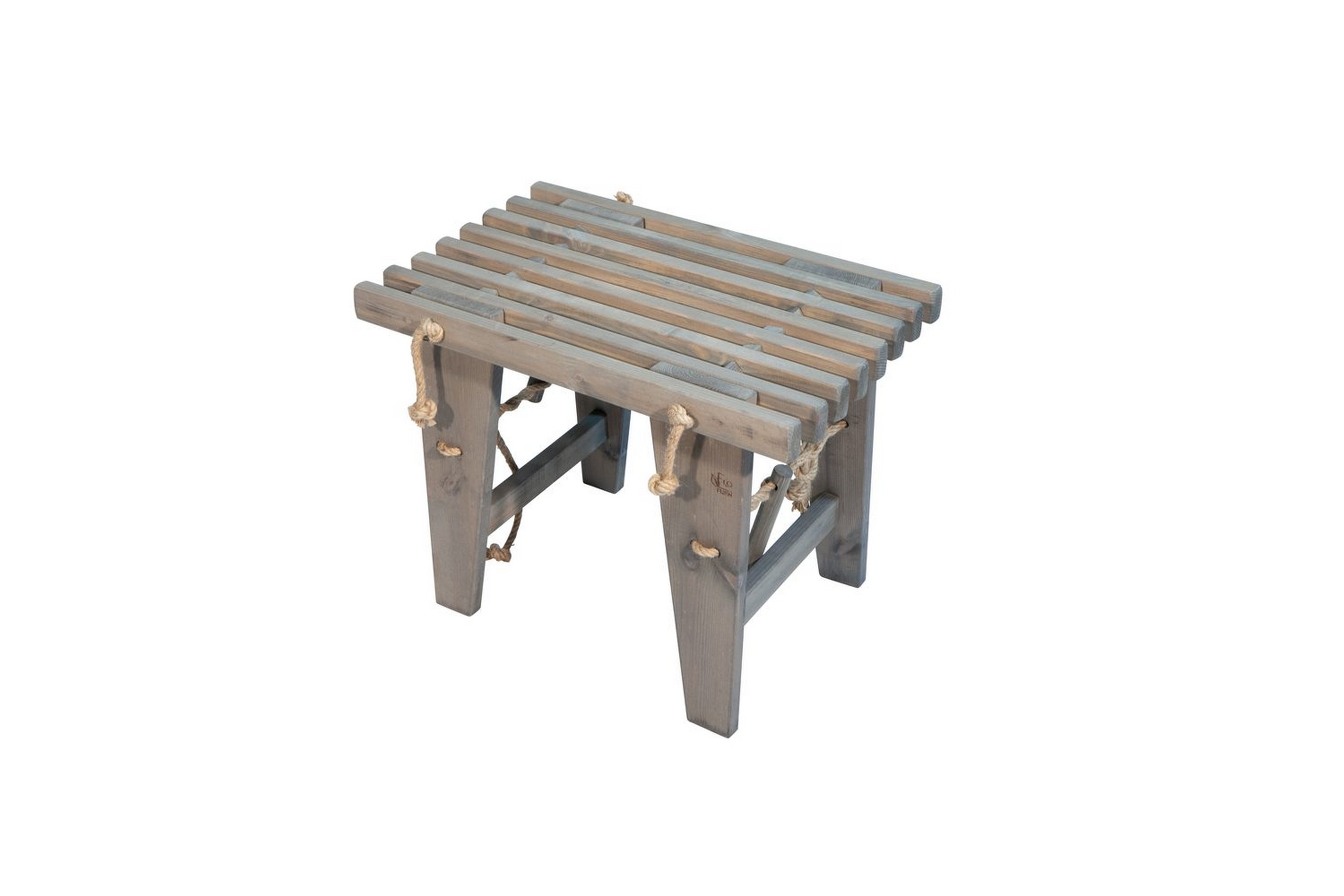 bänk utomhus ecofurn ecobench 60 cm furu grå oljad - furu grå oljad