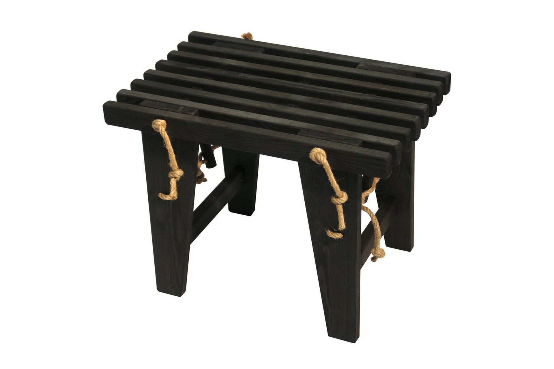 bänk utomhus ecofurn ecobench 60 cm furu svart oljad - furu svart oljad