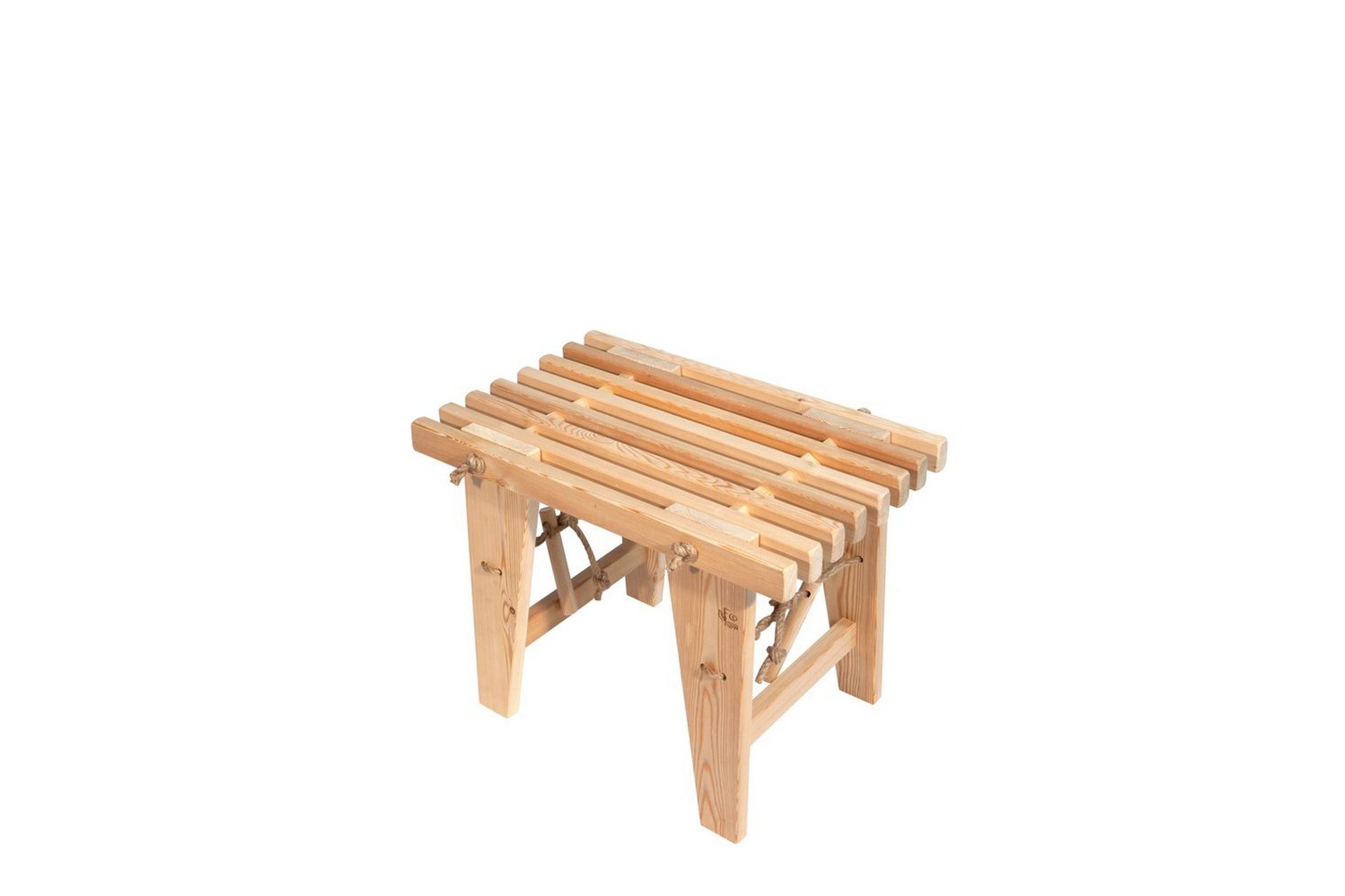 bänk utomhus ecofurn ecobench 60 cm lärk - lärk