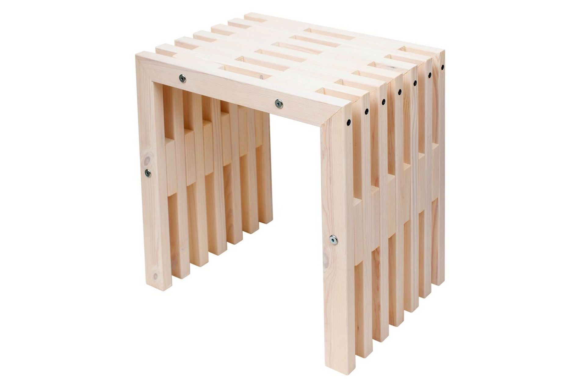 bänk utomhus hillerstorp 45 cm furu oljad vit - furu oljad vit