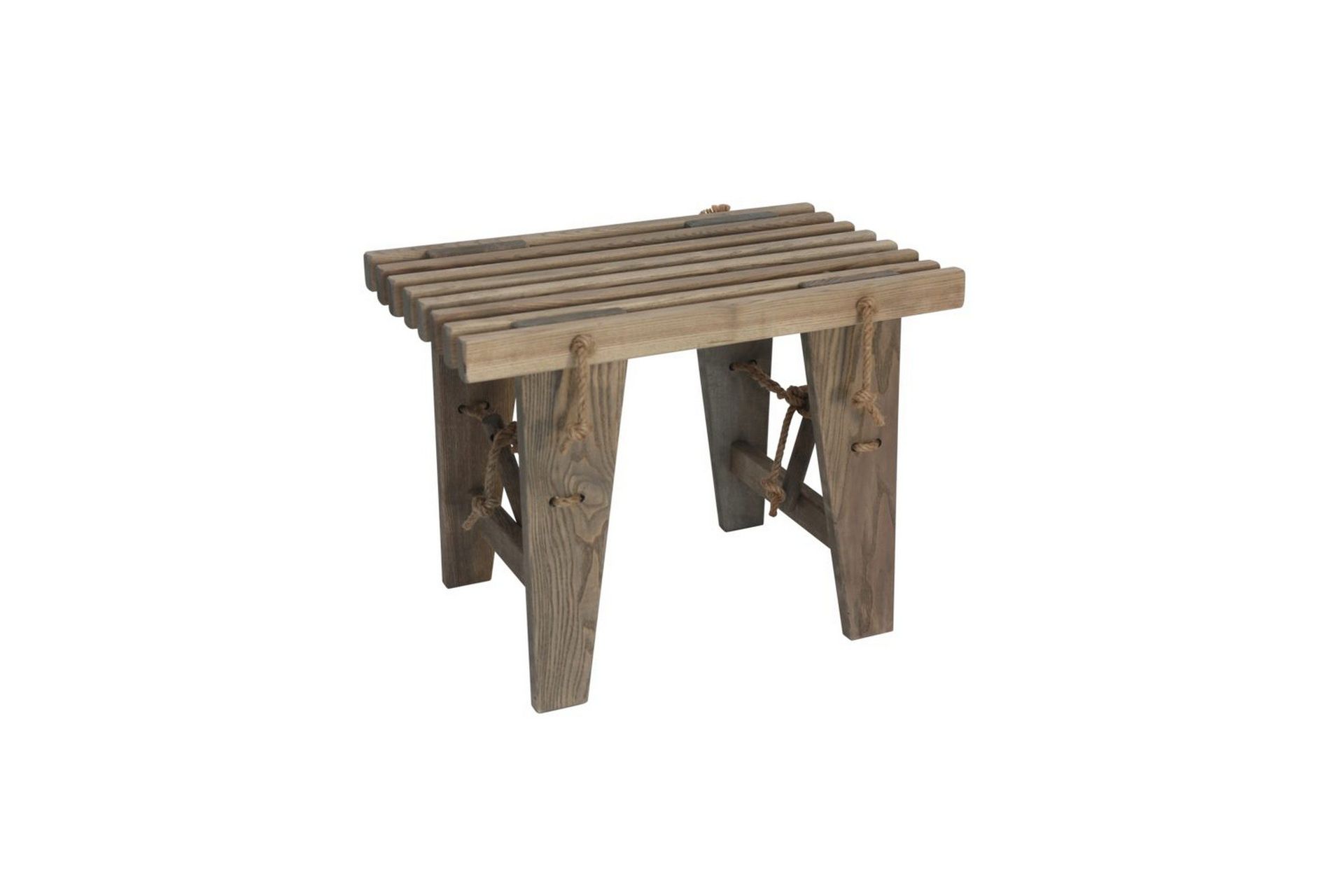 bänk utomhus hillerstorp ecobench 60 cm ask oljad grå - ask oljad grå