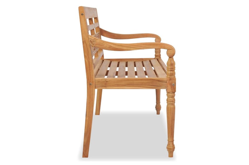 Bataviabänk Utomhus 120 cm teak - Brun - Utemöbler - Utesoffor & bänkar - Trädgårdsbänkar