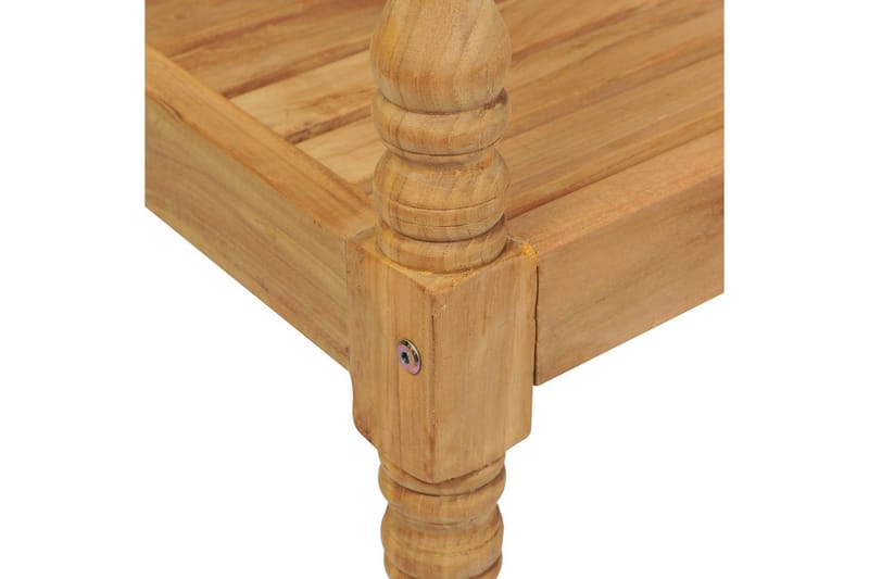 Bataviabänk Utomhus 120 cm teak - Brun - Utemöbler - Utesoffor & bänkar - Trädgårdsbänkar