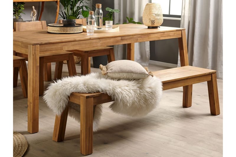 COTETO 3-sits Sittbänk Utomhus 160 cm Akacia - Utemöbler - Utesoffor & bänkar - Trädgårdsbänkar