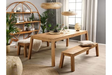 Coteto 3-sits Sittbänk Utomhus 160 cm - Akacia - Utemöbler - Utesoffor & bänkar - Trädgårdsbänkar