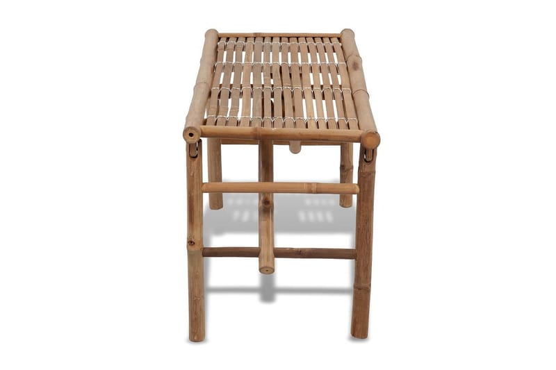 Hopfällbar Trädgårdsbänk 118 cm bambu - Brun - Utemöbler - Utesoffor & bänkar - Trädgårdsbänkar