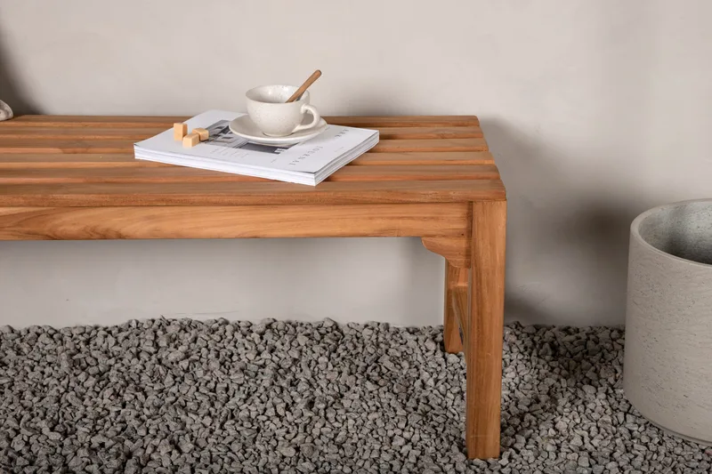 Kenya Bänk Utomhus 150 cm - Brun - Utemöbler - Utesoffor & bänkar - Trädgårdsbänkar