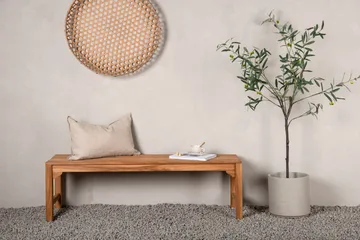 Kenya Bänk Utomhus 150 cm - Brun - Utemöbler - Utesoffor & bänkar - Trädgårdsbänkar
