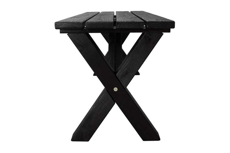 Lietinna Utebänk 100 cm - Svart - Utemöbler - Utesoffor & bänkar - Trädgårdsbänkar