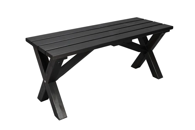 Lietinna Utebänk 100 cm - Svart - Utemöbler - Utesoffor & bänkar - Trädgårdsbänkar