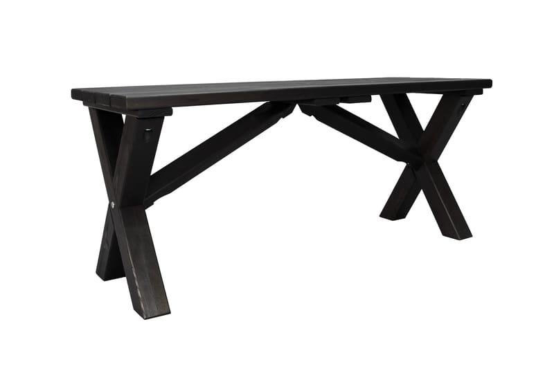 Lietinna Utebänk 100 cm - Svart - Utemöbler - Utesoffor & bänkar - Trädgårdsbänkar