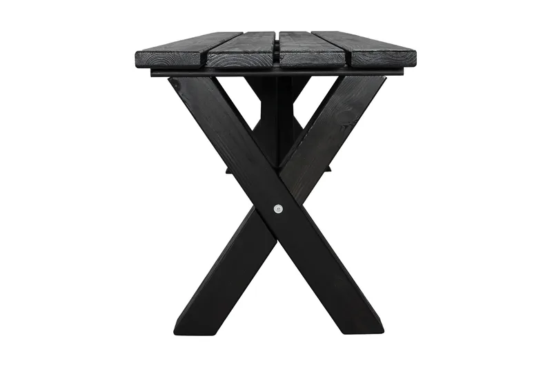 Lietinna Utebänk 140 cm - Svart - Utemöbler - Utesoffor & bänkar - Trädgårdsbänkar