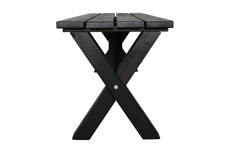 Lietinna Utebänk 140 cm - Svart - Utemöbler - Utesoffor & bänkar - Trädgårdsbänkar