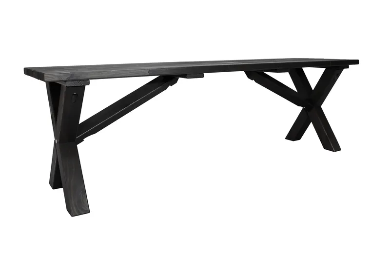 Lietinna Utebänk 140 cm - Svart - Utemöbler - Utesoffor & bänkar - Trädgårdsbänkar