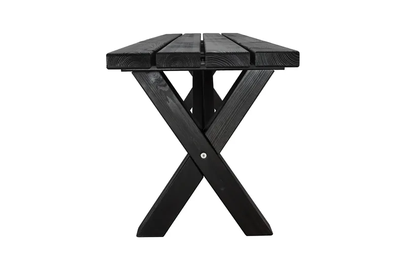 Lietinna Utebänk 180 cm - Svart - Utemöbler - Utesoffor & bänkar - Trädgårdsbänkar