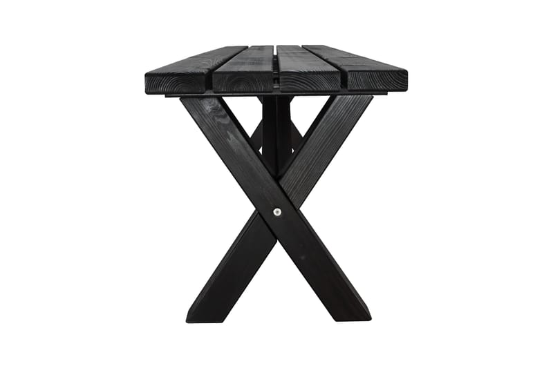 Lietinna Utebänk 180 cm - Svart - Utemöbler - Utesoffor & bänkar - Trädgårdsbänkar