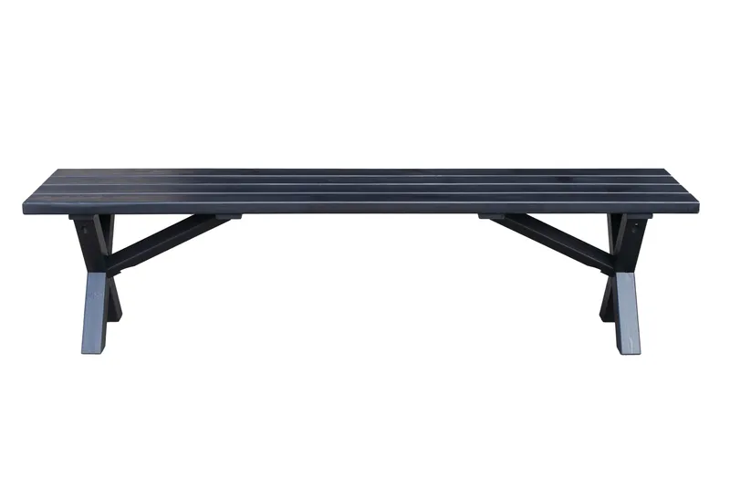 Lietinna Utebänk 180 cm - Svart - Utemöbler - Utesoffor & bänkar - Trädgårdsbänkar